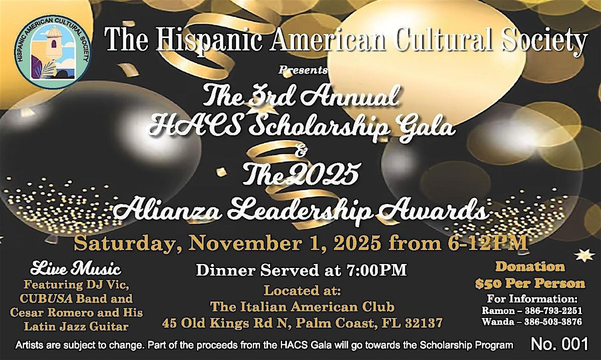 The 3rd Annual HACS Scholarship Gala & The 2025 Alianza Leadership Awards