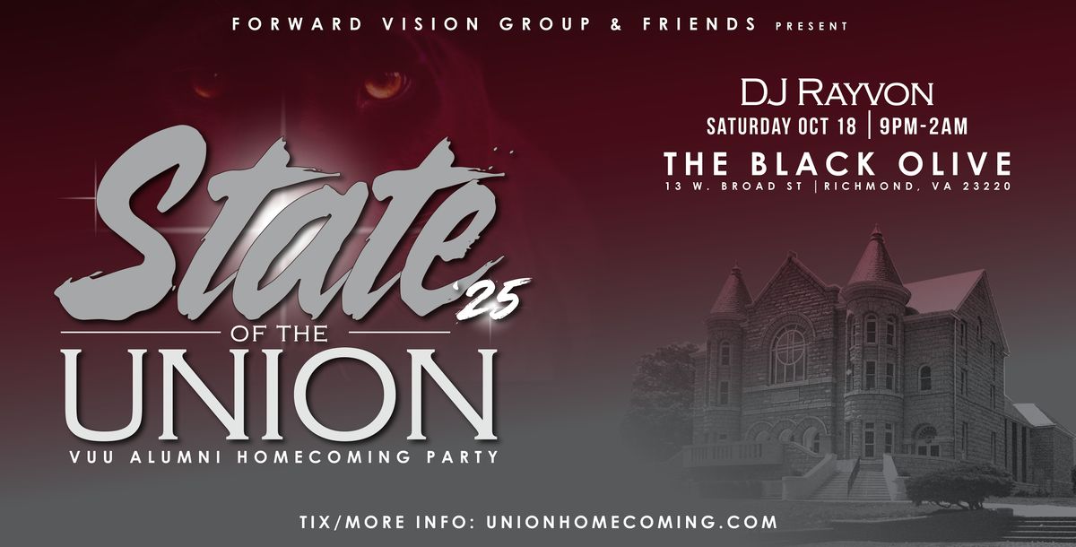 State of the UNION HOMECOMING Alumni Party | Sat. 10\/18 | @ The Black Olive