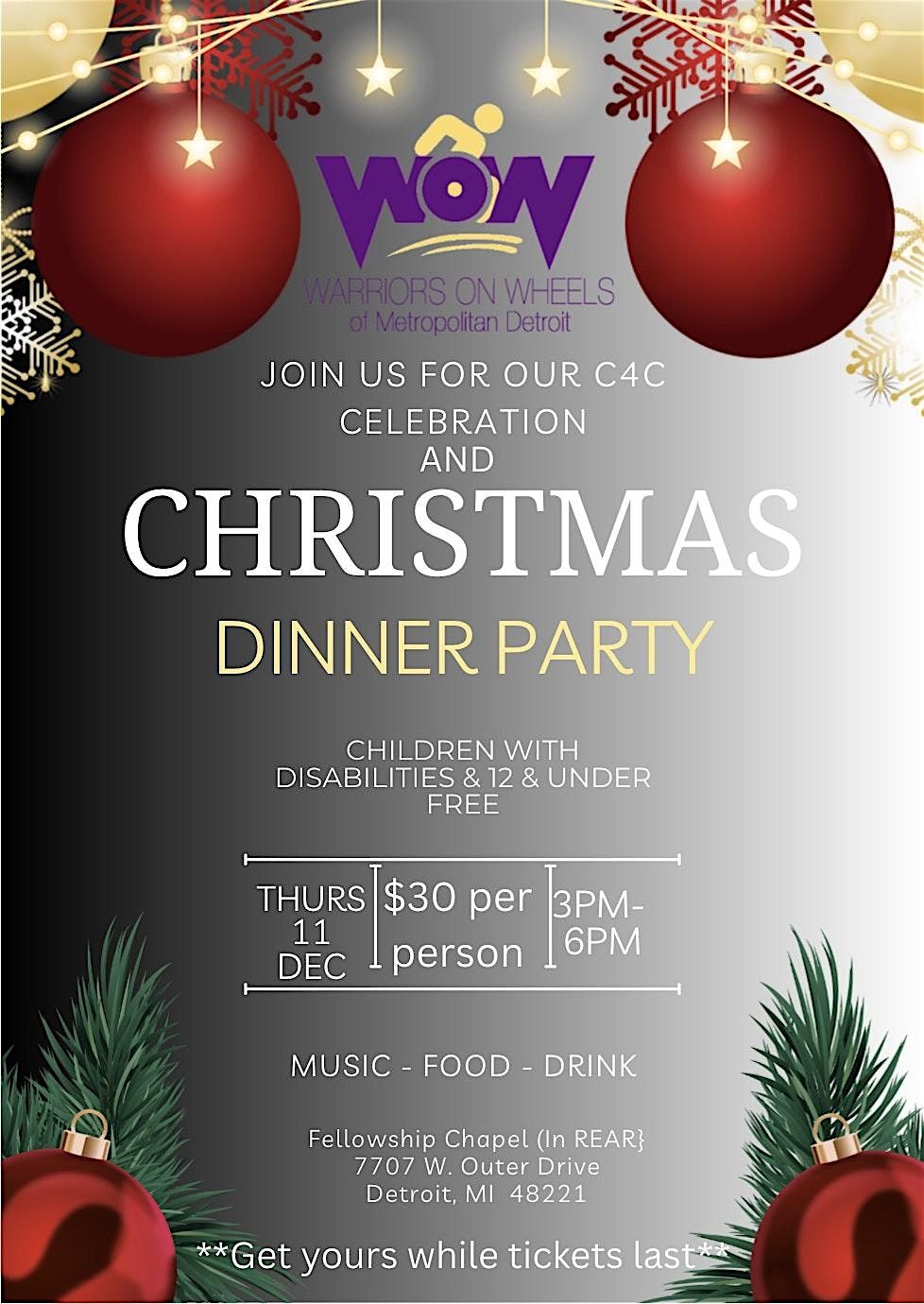 Warriors On Wheels Christmas Party