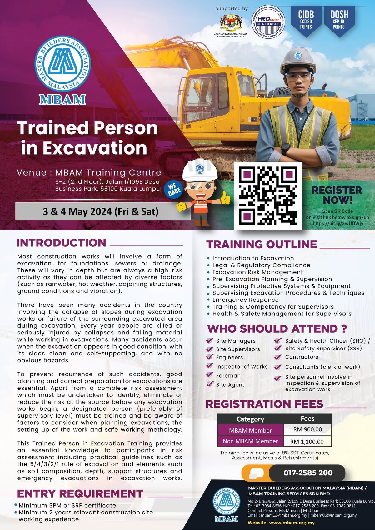 Trained Person in Excavation