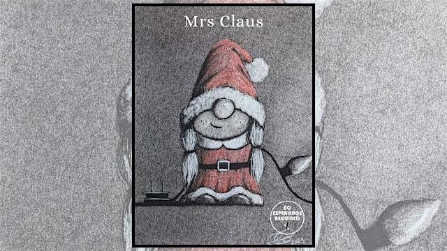 Charcoal Drawing Event "Mrs. Claus" in Stevens Point