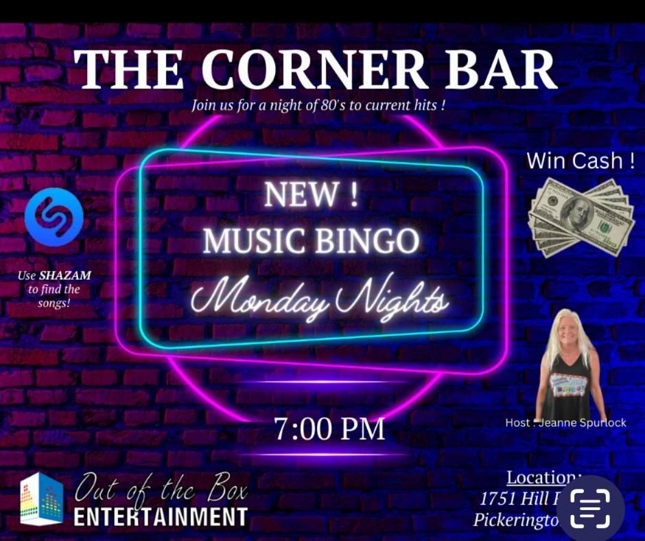 Monday Night Music Bingo at the Corner Bar