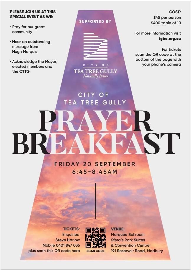 City of Tea Tree Gully Prayer Breakfast