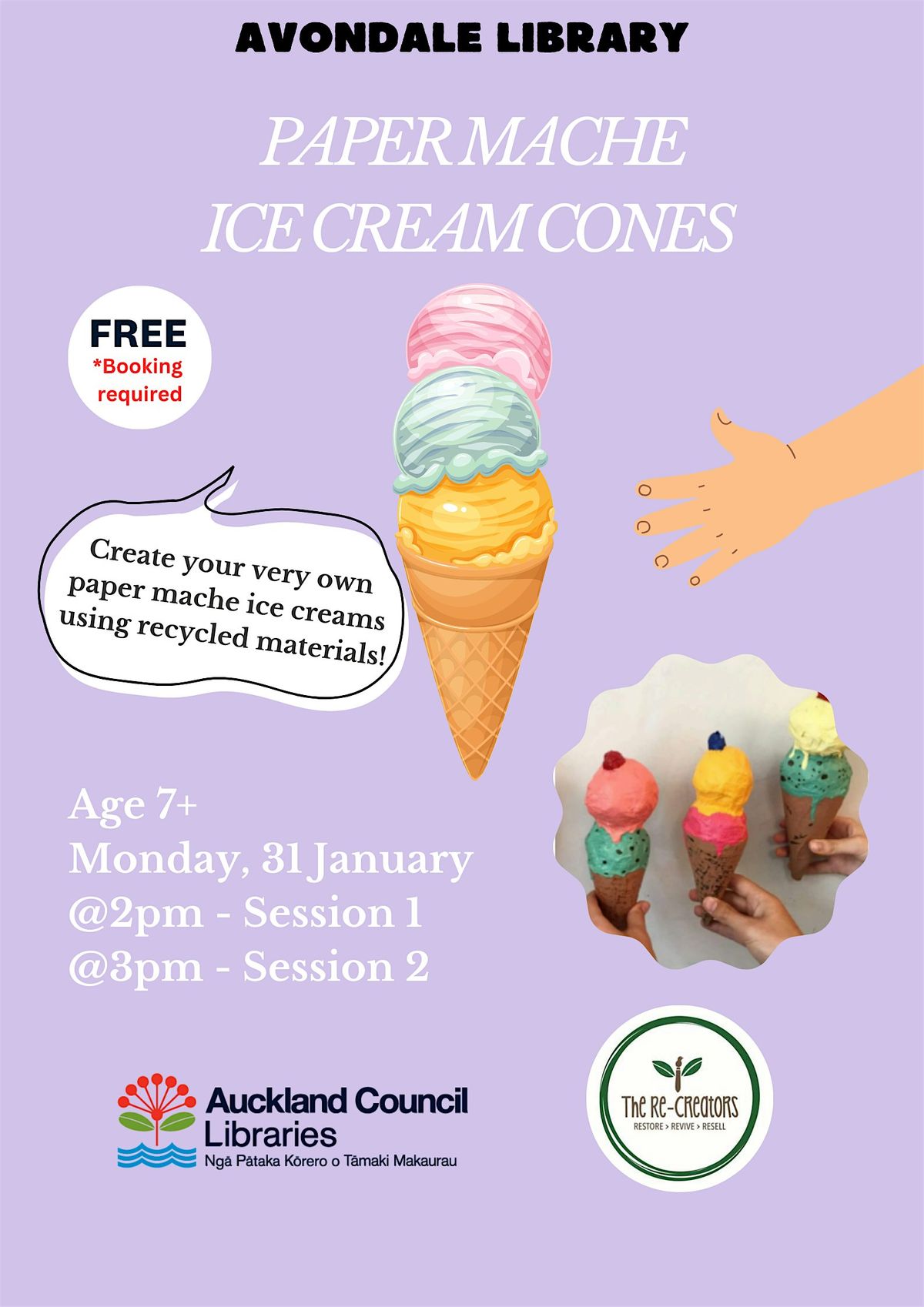 Paper Mache - Ice Cream Cones Session 1