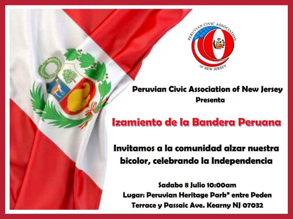 Izamiento de la Bandera Peruana - Flag Raising