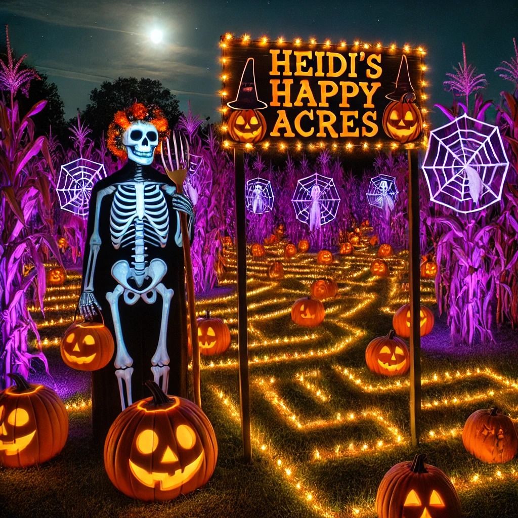 Halloween Themed Glow Maze 