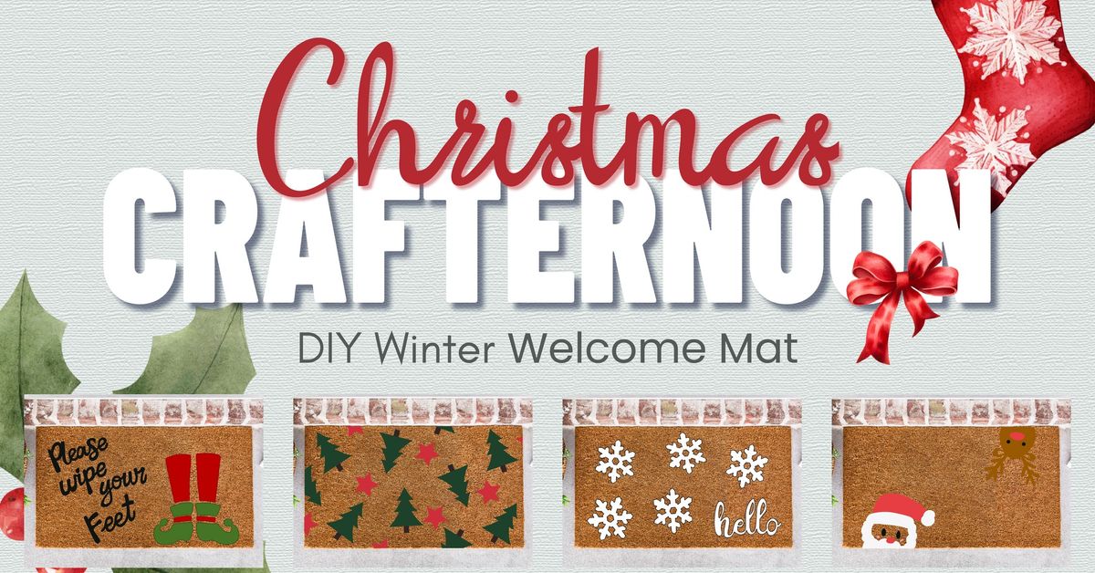 Christmas Crafternoon: DIY Winter Welcome Mats