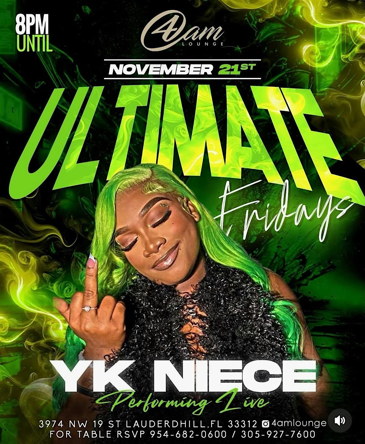 ULTIMATE FRIDAYS with YK NIECE \u2014 Live at 4AM Lounge!
