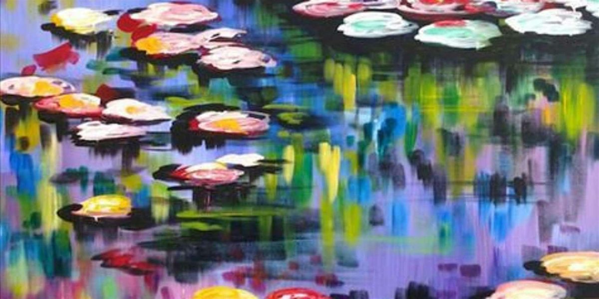 Lilies Like Monet! - Paint and Sip by Classpop!\u2122