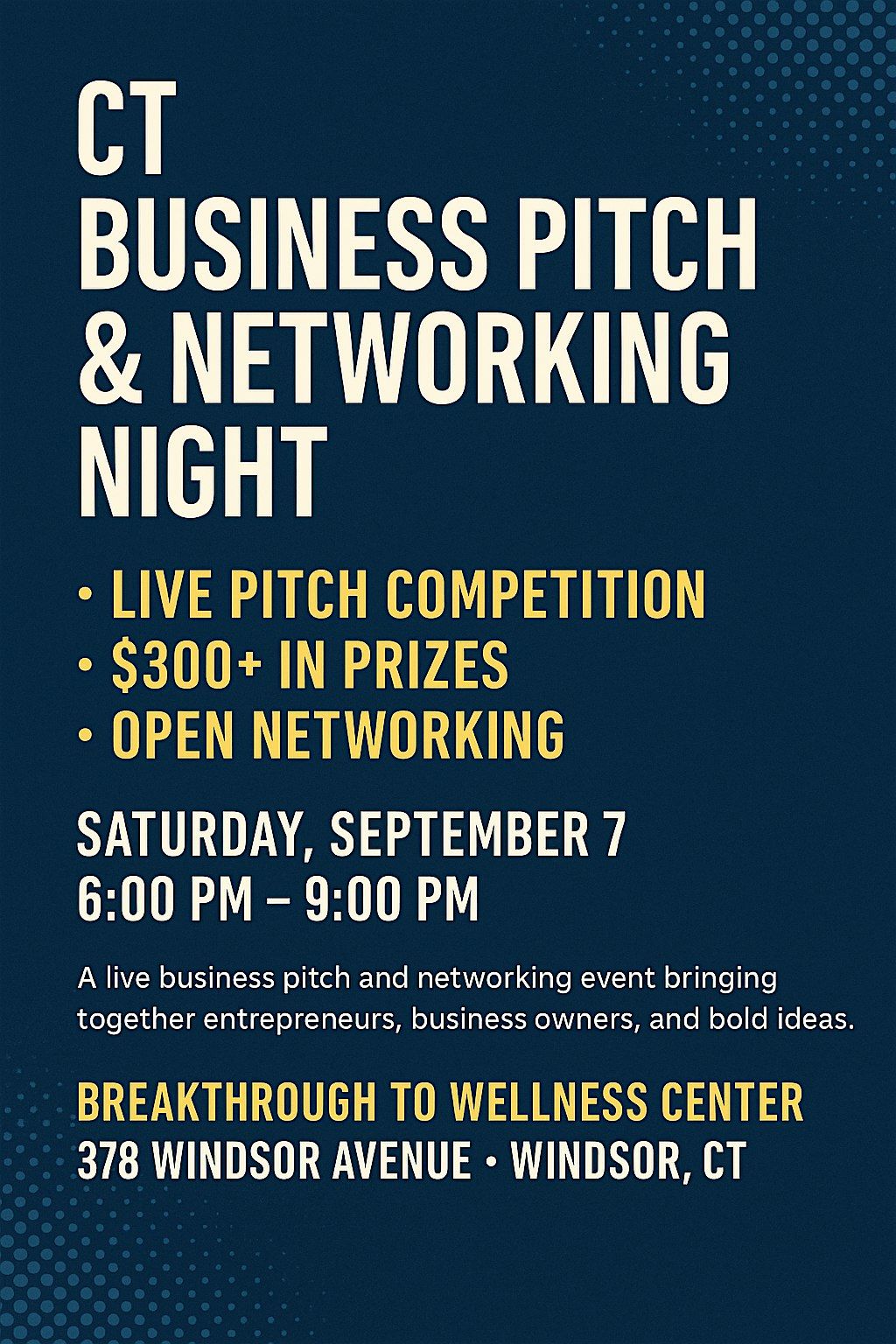 CT Business Pitch Night: Win Funding, Gain Exposure