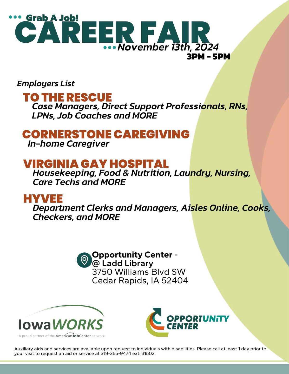 Grab A Job Career Fair with IowaWORKS