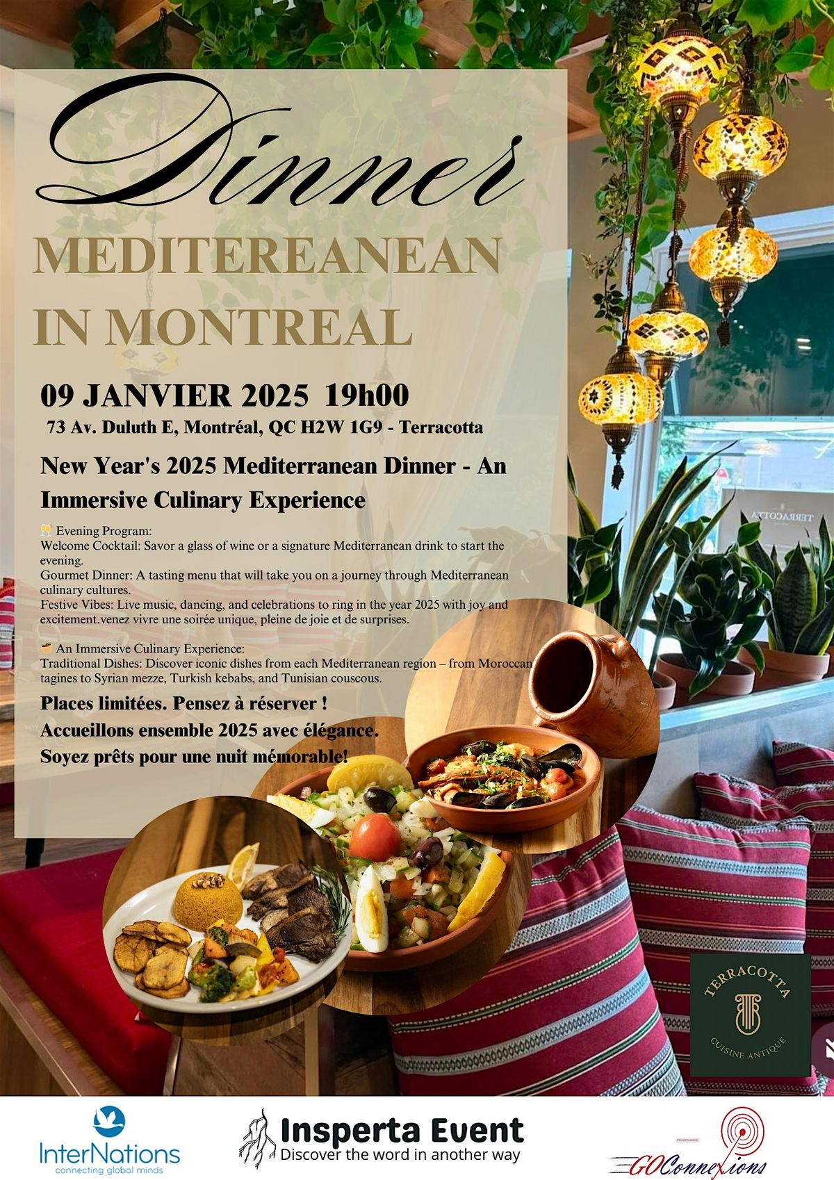 New Year's 2025 Mediterranean Dinner in Montreal!