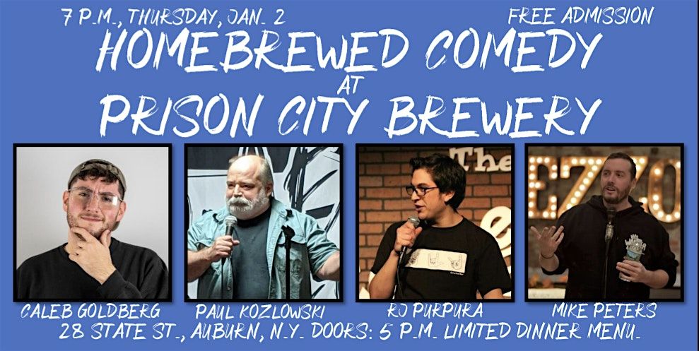 Homebrewed Comedy at Pr*son City Brewery