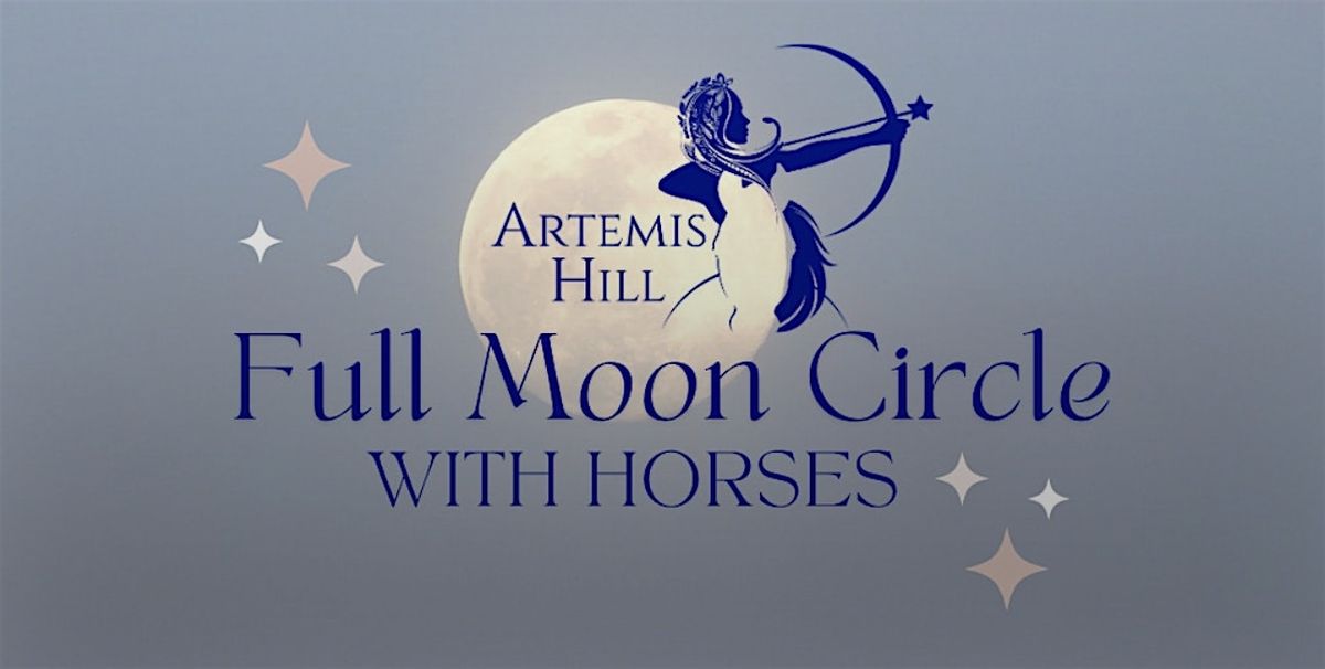 Full Moon Circle With Horses