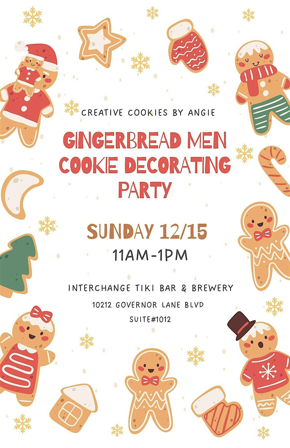 Gingerbread Men Decorating Party