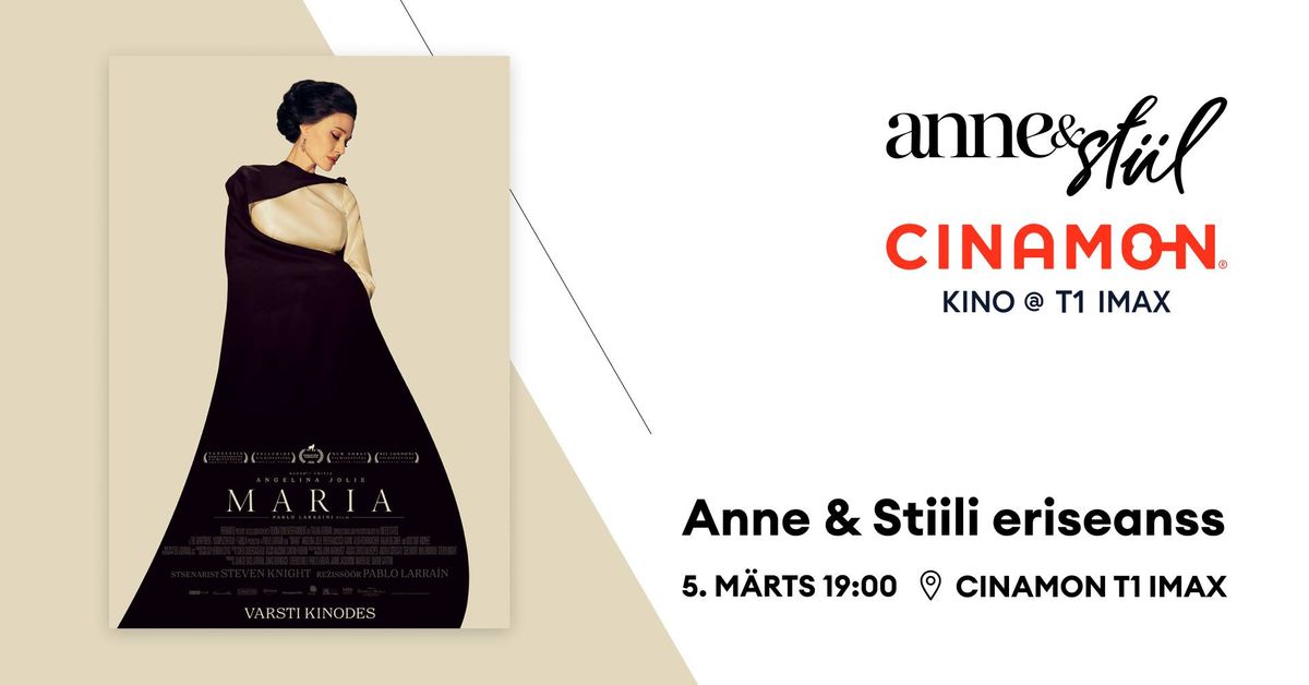 Anne & Stiili eriseanss ''Maria'' @CINAMON T1 IMAX\ud83c\udfb6