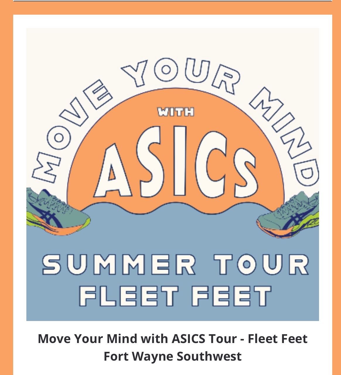 Asics Move Your Mind End of Summer Tour\/ Fort 4 Fitness Kickoff Shakout Run