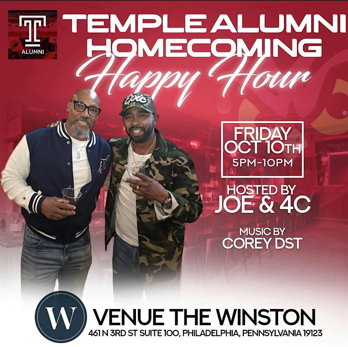 Temple's Allumni Homecoming Happy Hour 2025
