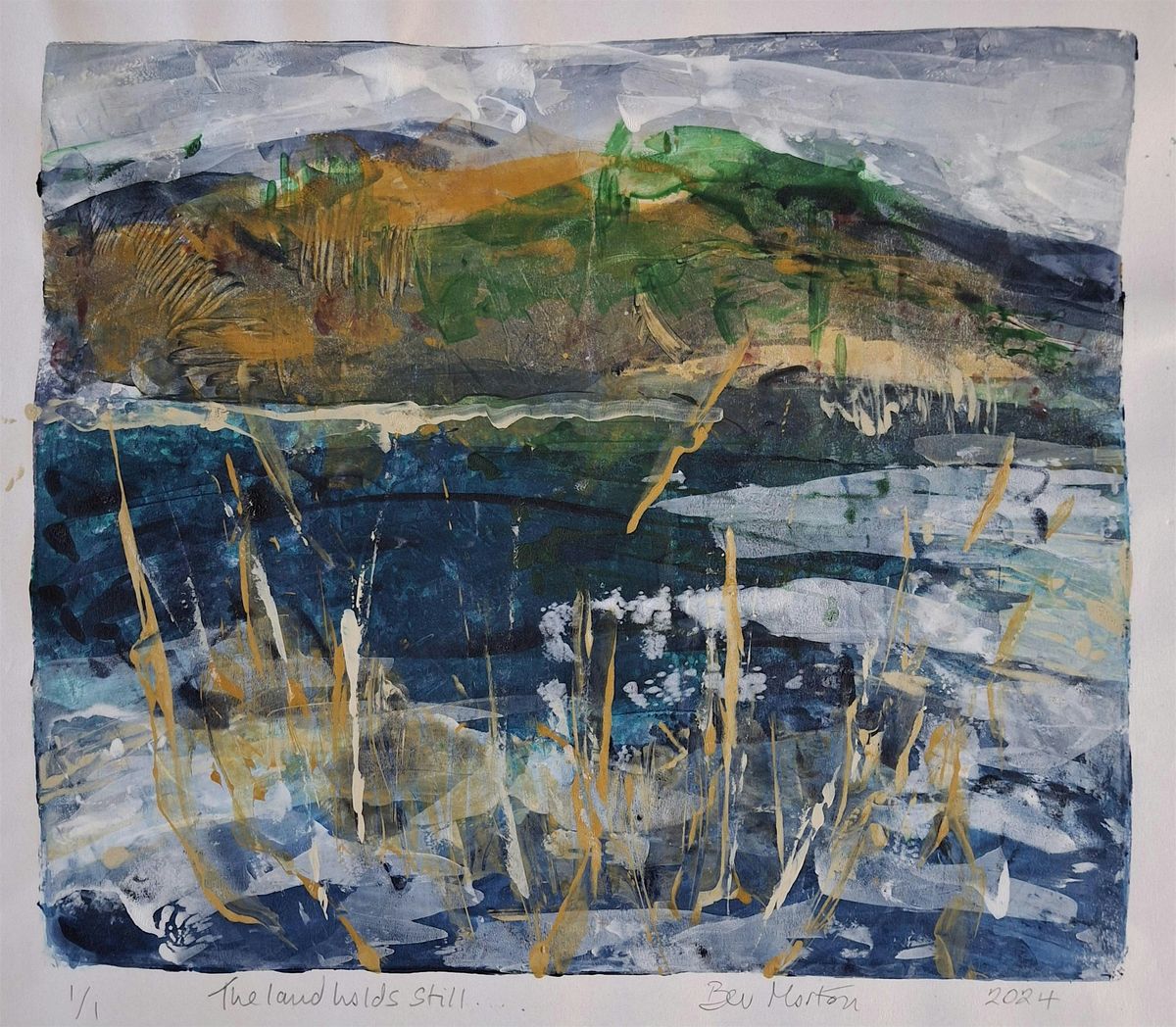 Explore exciting ways to use Gelliplates with abstract landscapes