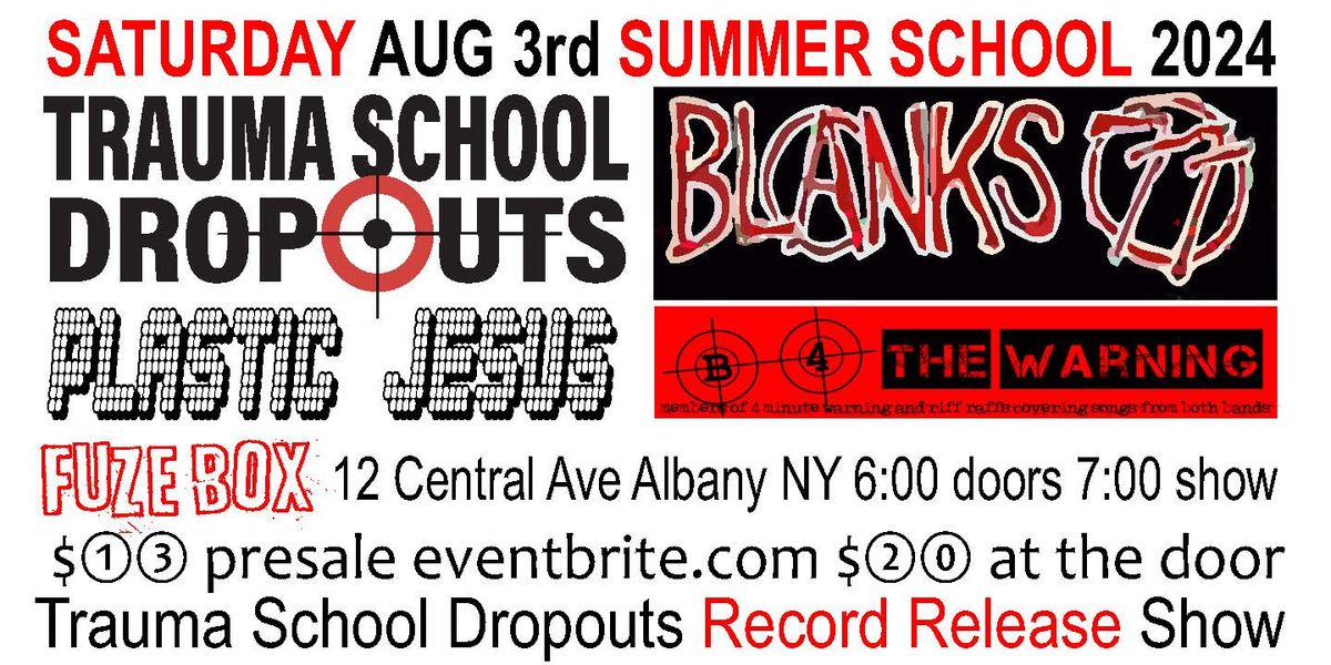 Summer School 2024 Annual Punk Rock Show & Album Release Party