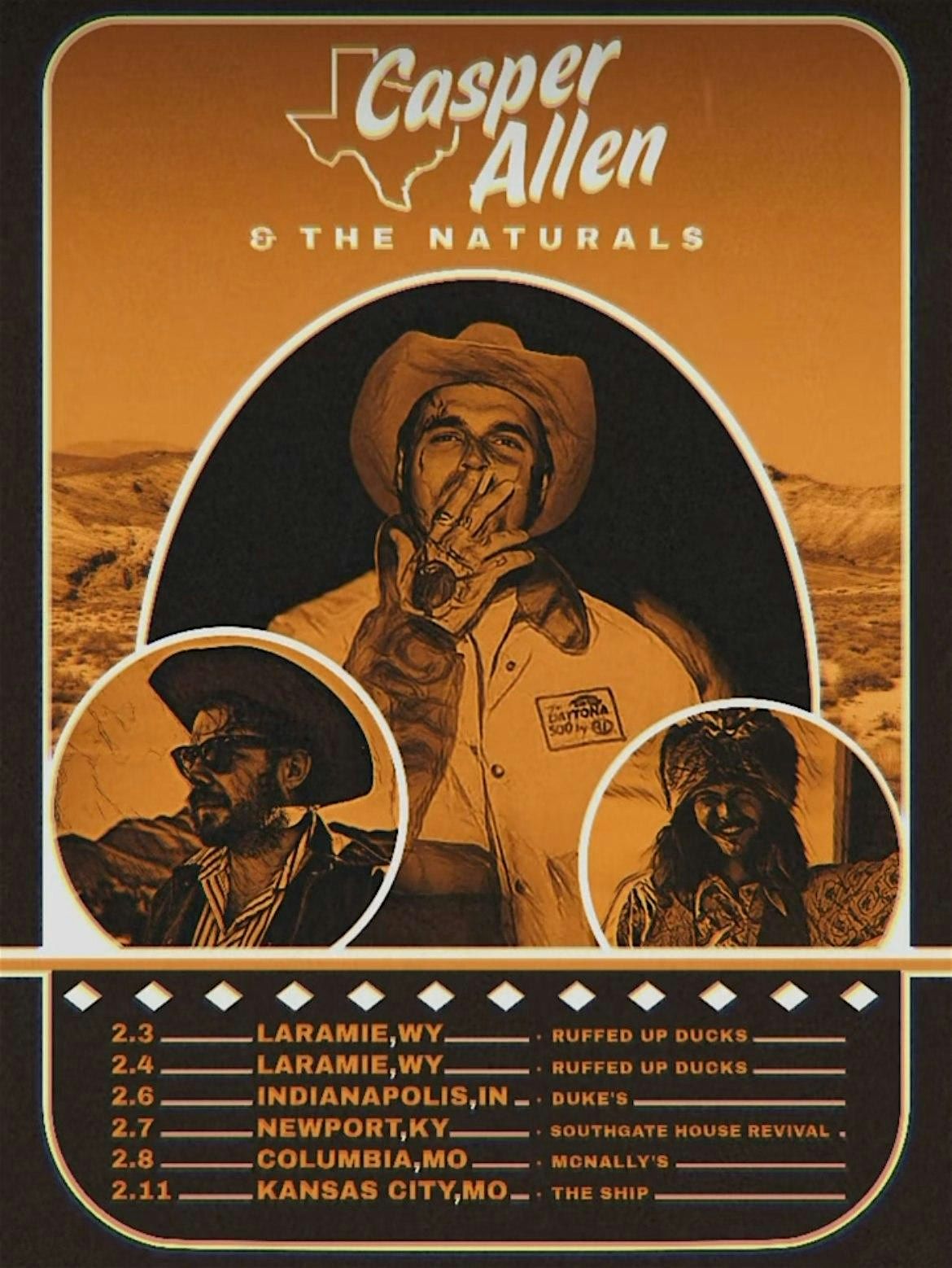 Casper Allen & The Naturals w\/ Shawn Hess ~ Late night Honky Tonk Tuesday!