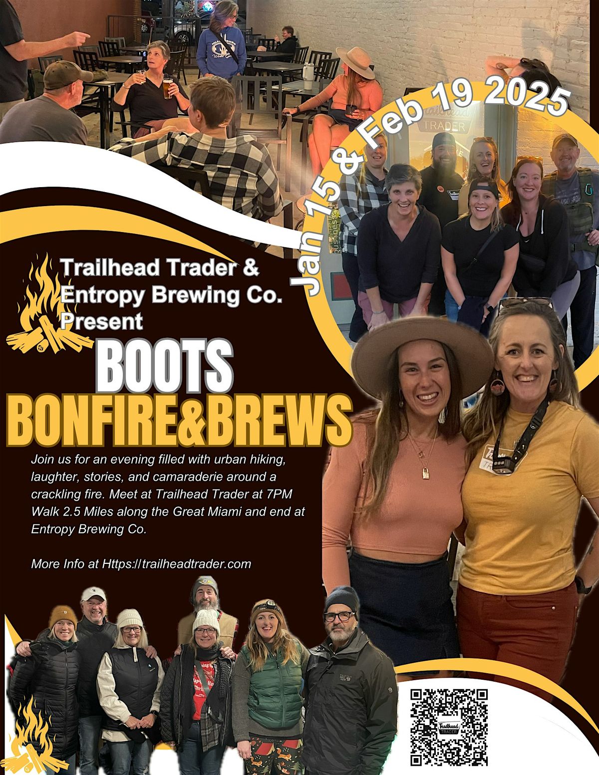 Boots, Bonfire and Brews with Trailhead Trader and Entropy Brewing