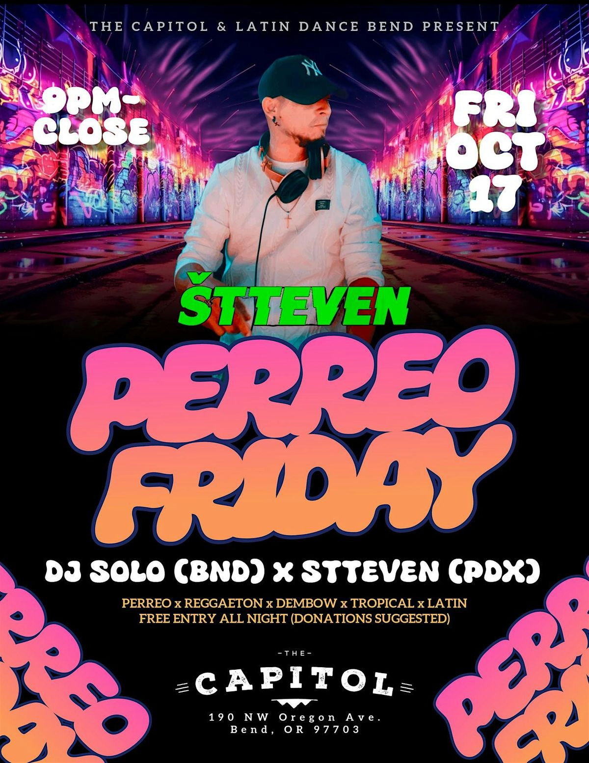 PERREO FRIDAY  w\/PDX DJ STTEVEN