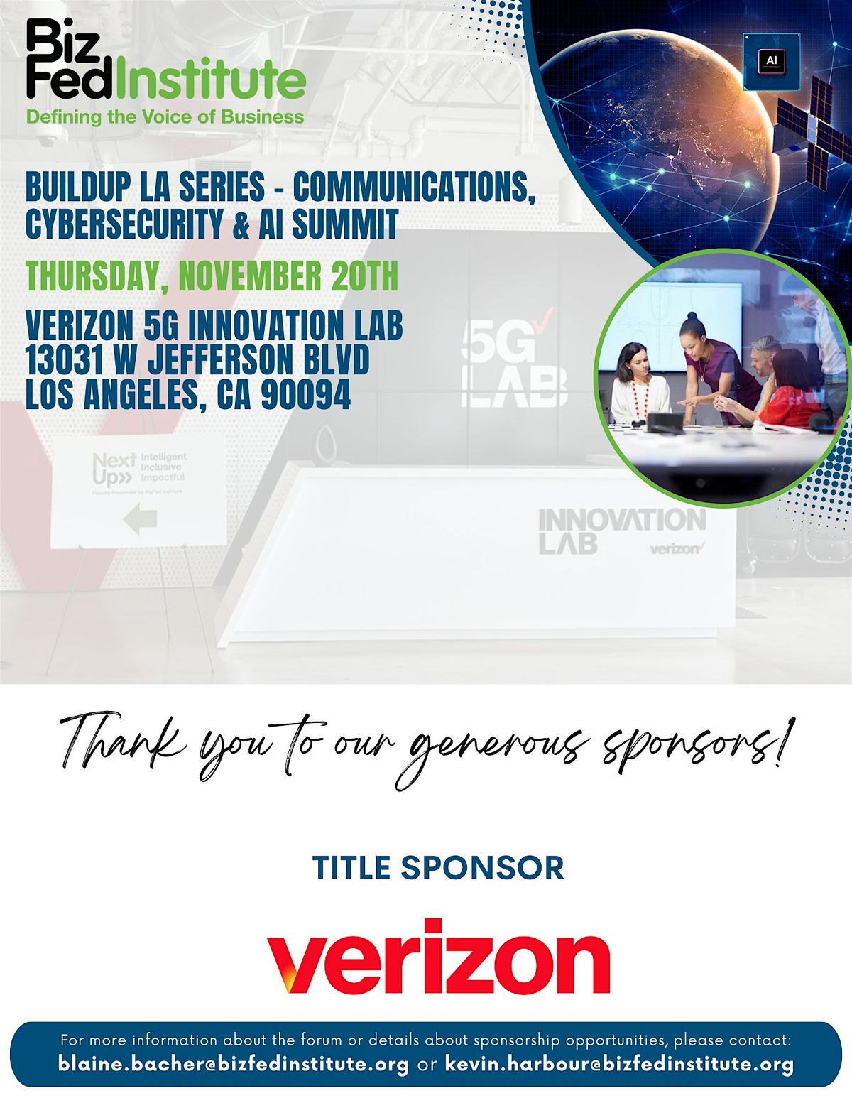 BuildUp LA Series - Communications, Cybersecurity & AI Summit