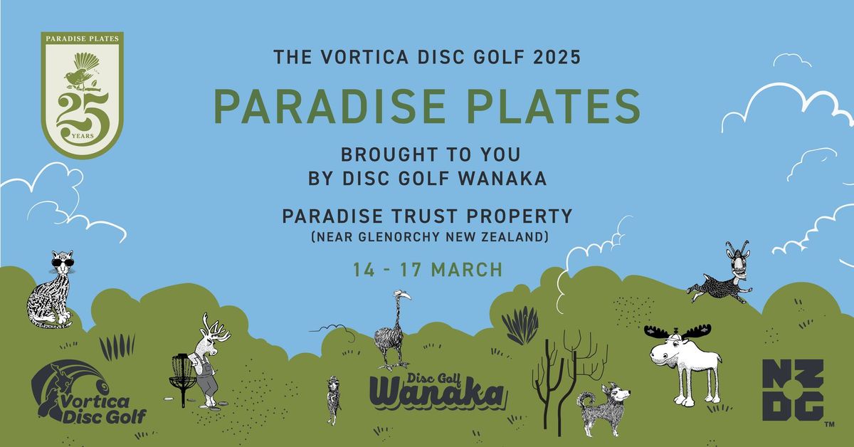 The Vortica Disc Golf 2025 Paradise Plates