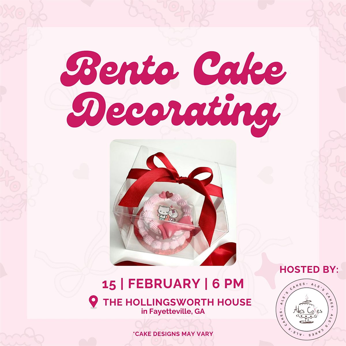 Bento Cake Decorating Workshop at The Hollingsworth House