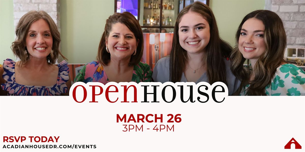 OPEN HOUSE - Acadian House Design + Renovation