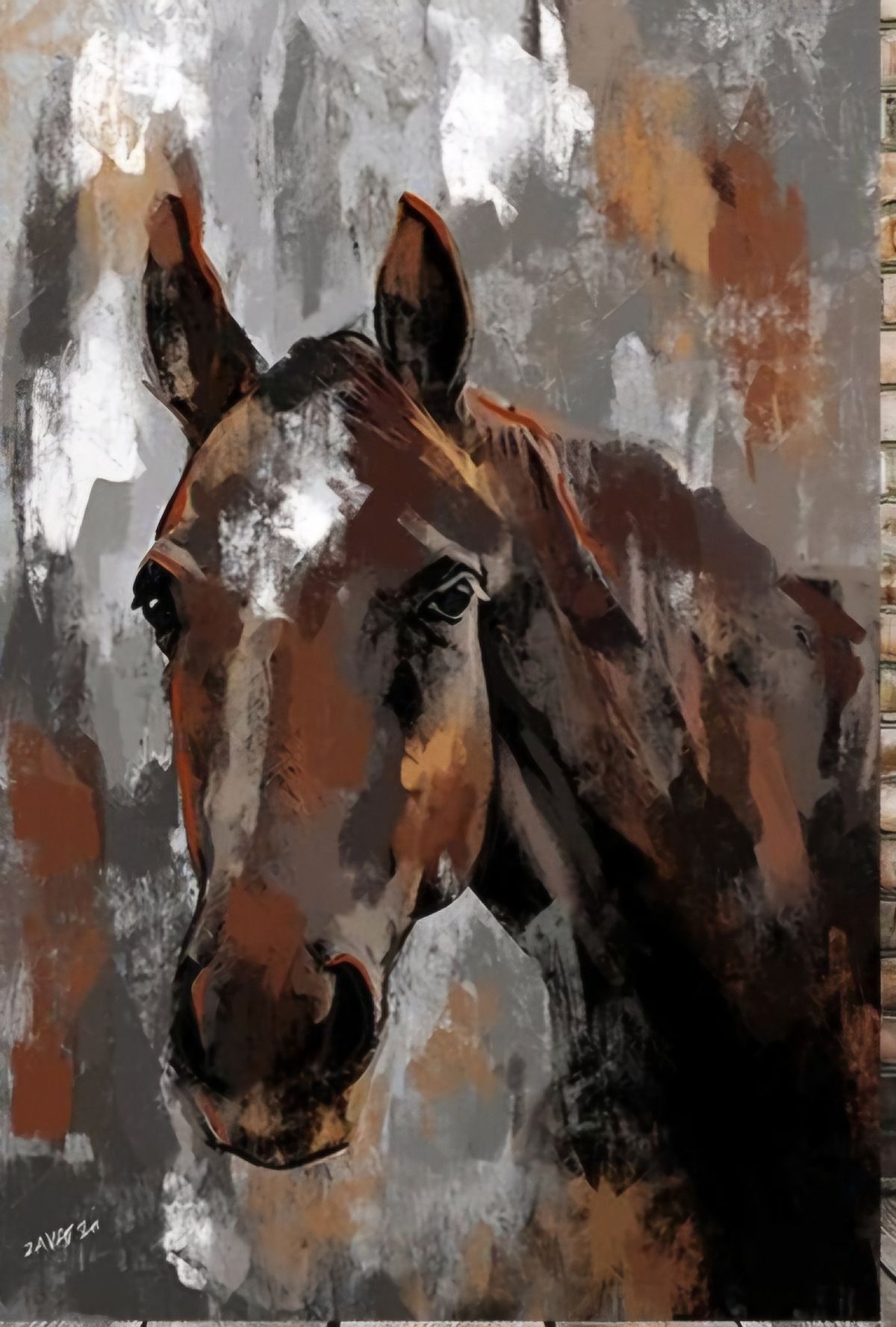 Bold Acrylic Horse at 1pm, Sunday Feb. 9th at 1459 Humboldt Rd. Chico