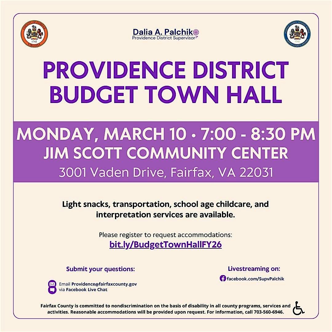 Providence District Budget Town Hall