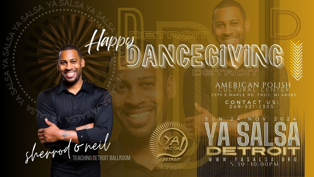 YA Salsa Dancegiving feat. Sherrod O'Neil Teaching Detroit Ballroom!