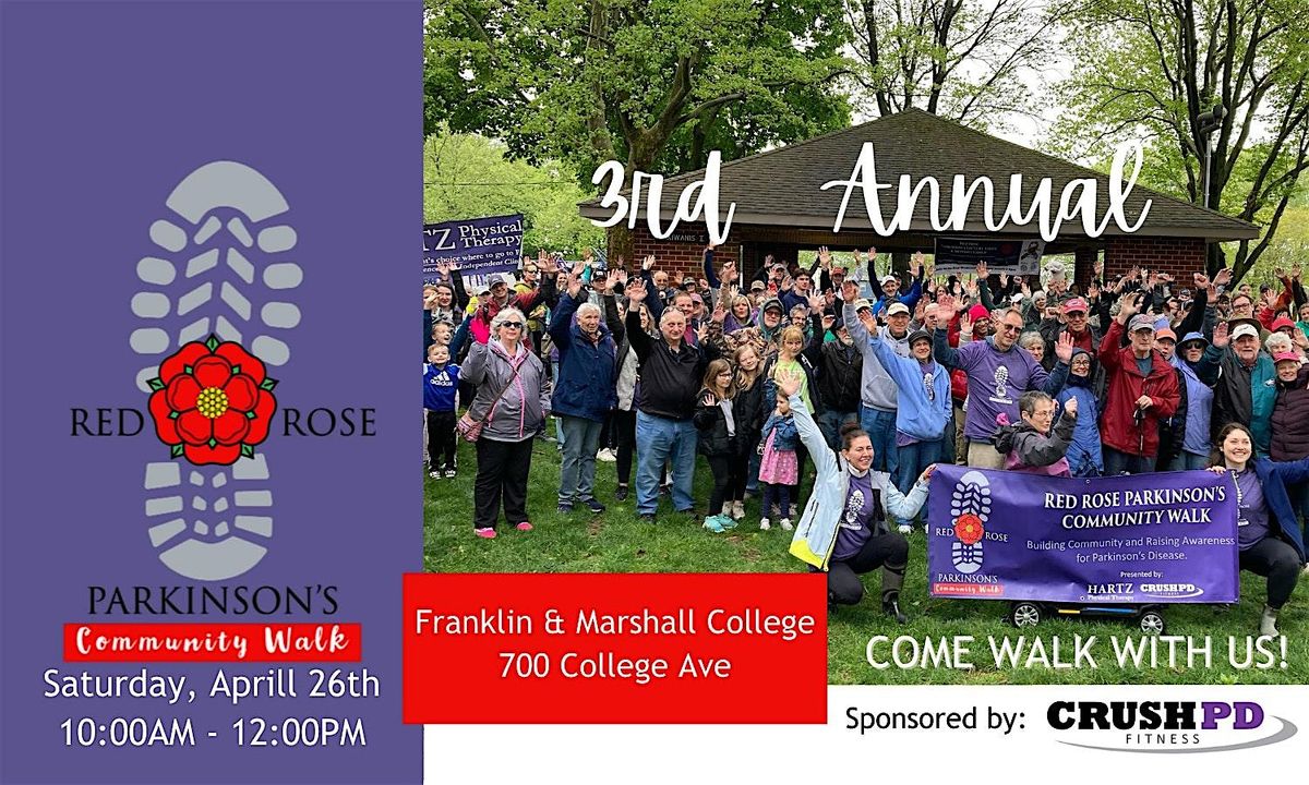 3rd Annual Red Rose Parkinson's Community Walk