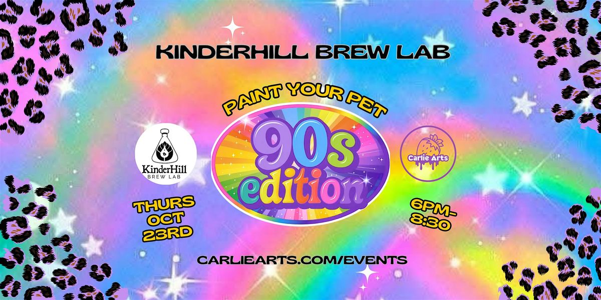 Paint Your Pet: 90s Neon & Sparkle Edition!
