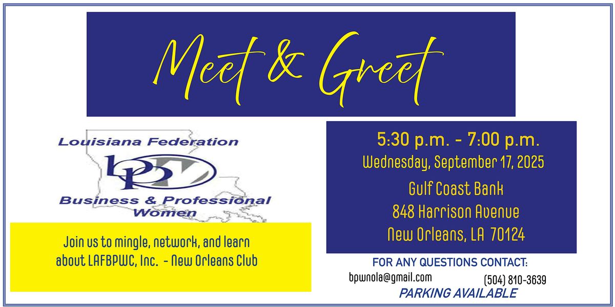 Meet and Greet