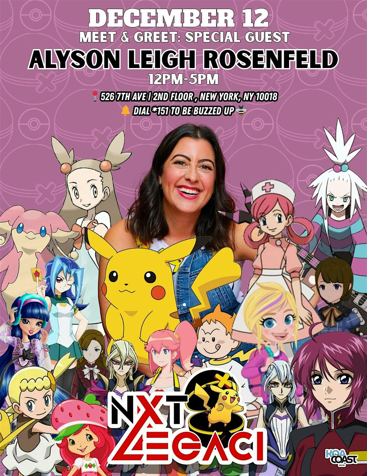 Meet Alyson Leigh Rosenfeld (Bonnie, Nurse Joy, Pikachu, Polly Pocket)