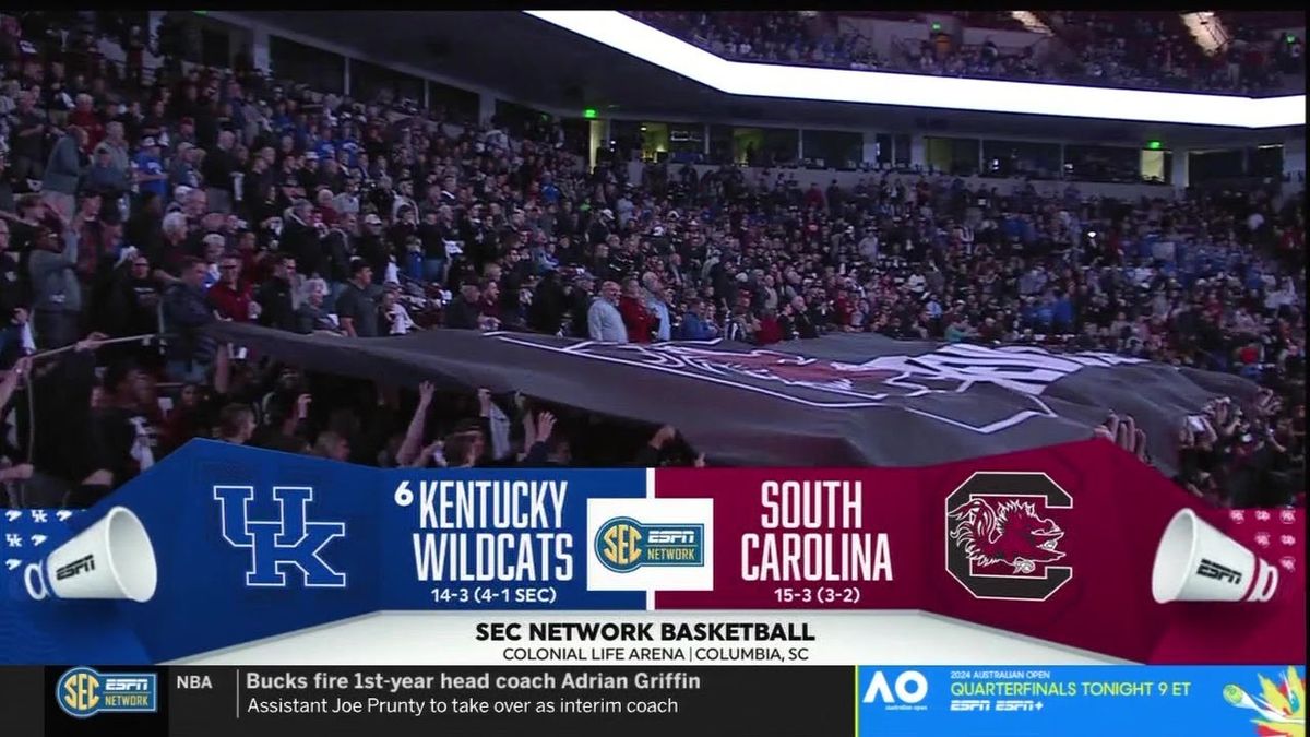 South Carolina Gamecocks at Kentucky Wildcats Mens Basketball