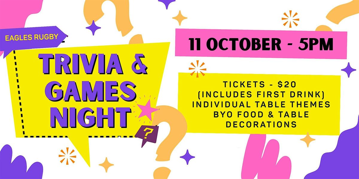 EAGLES TRIVIA & GAMES NIGHT!