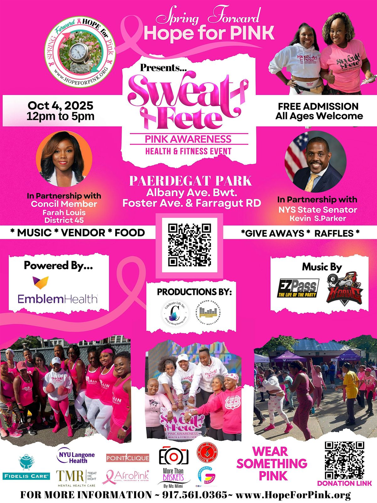 The 10th Annual Sweat Fete Pink Awareness Health & Fitness Event