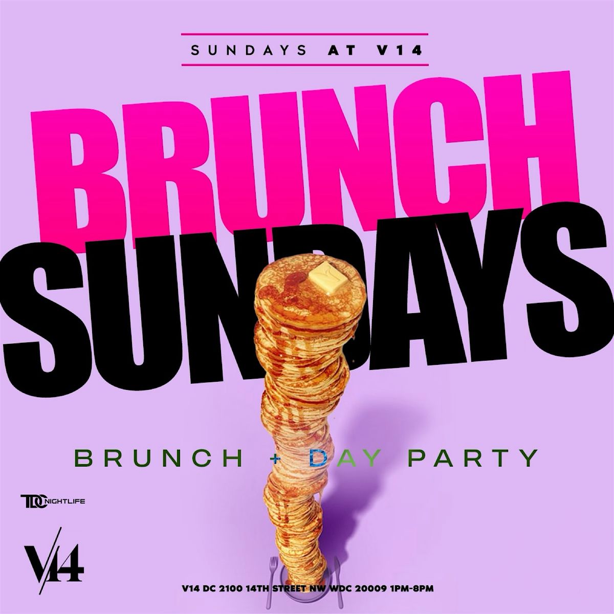 Sunday Brunch & Mimosas Day Party At V14