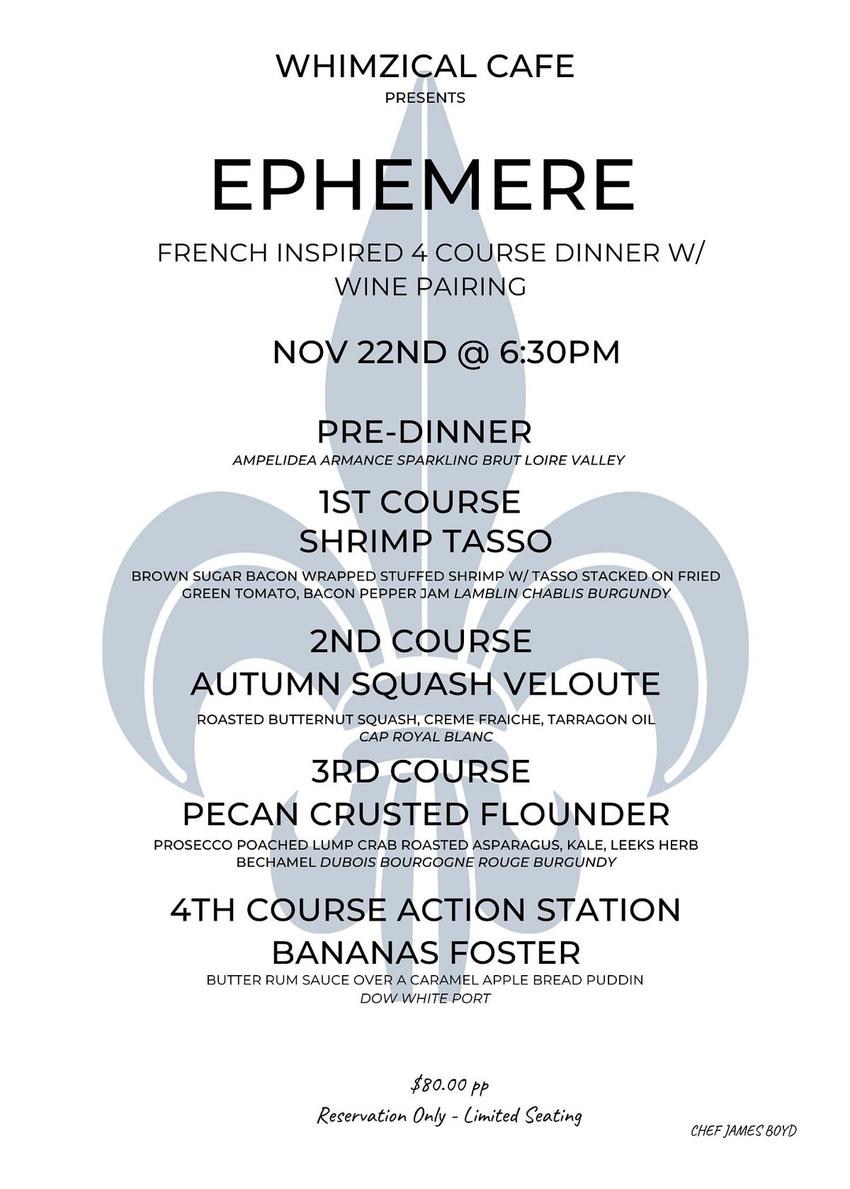 Whimzcial Cafe Presents EPHEMERE