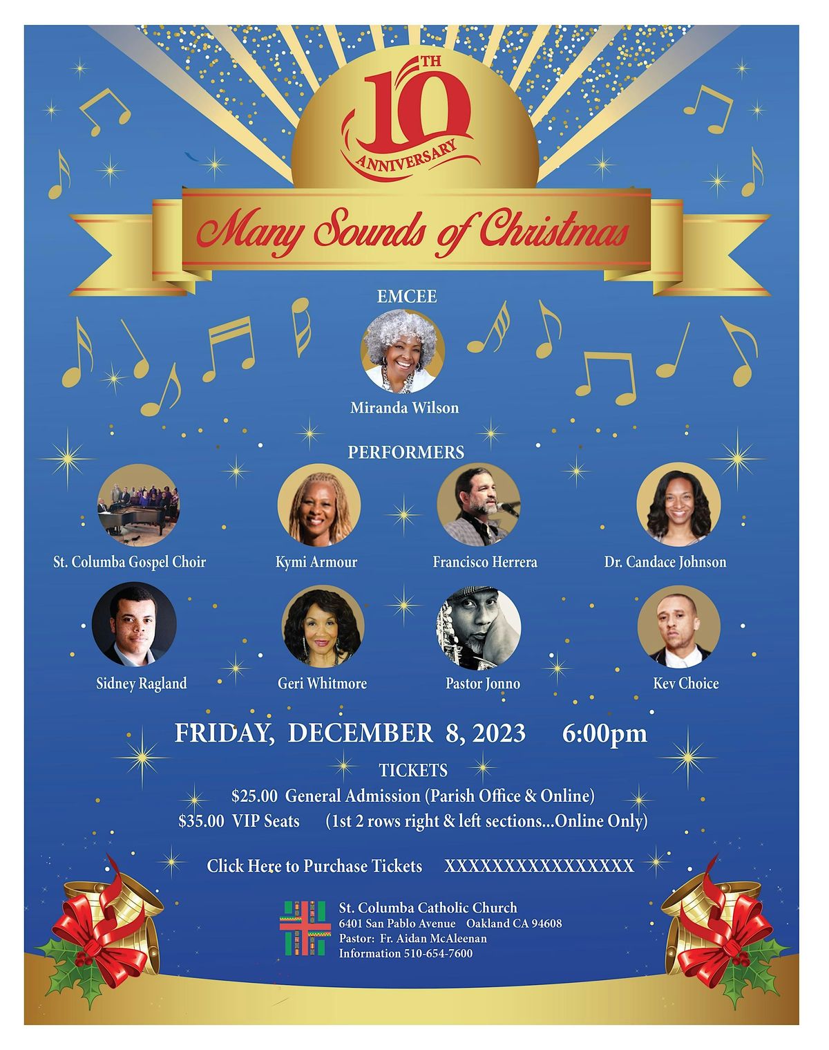 St. Columba's 11th Annual Many Sounds of Christmas Concert