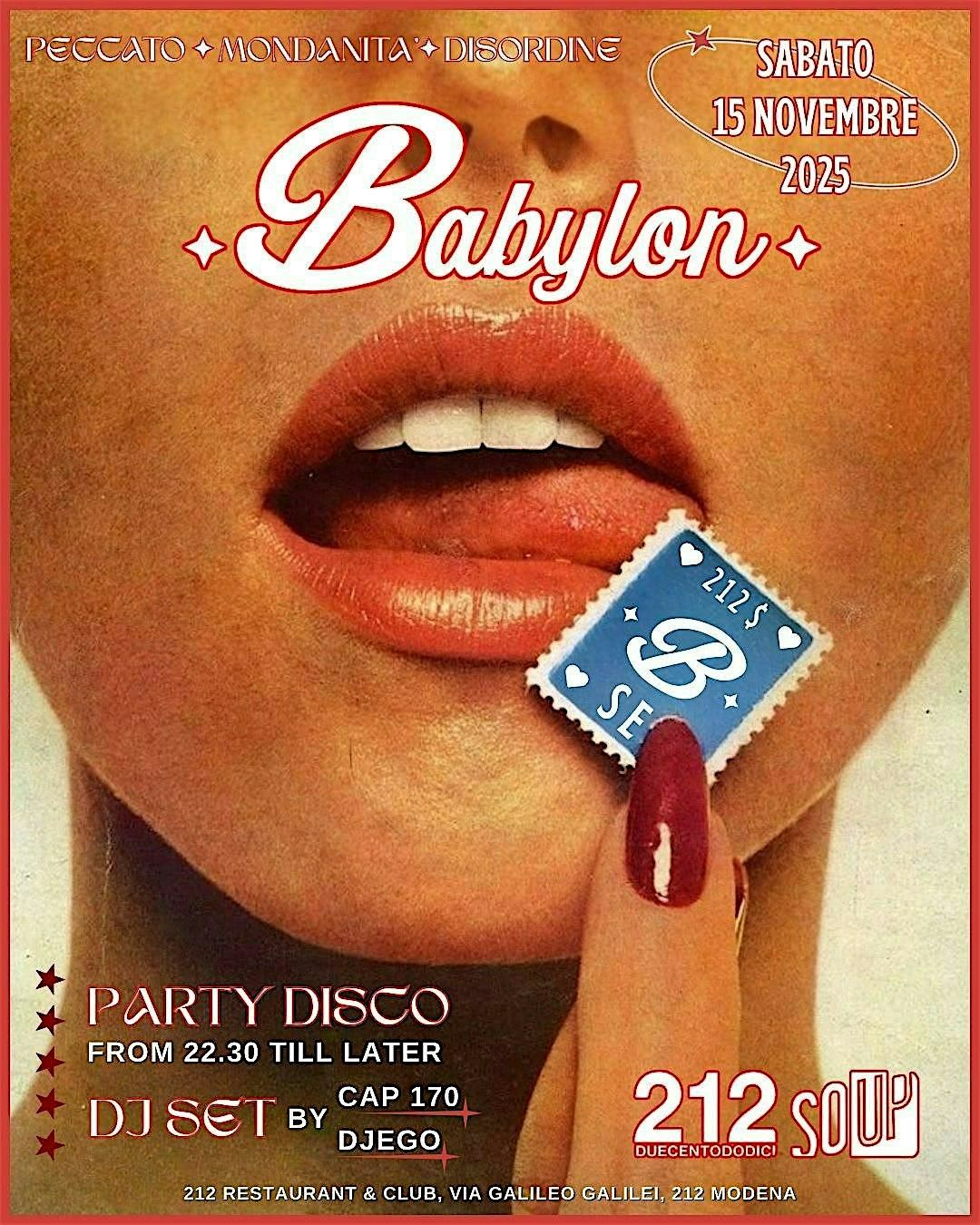 BABYLON x 212SOUP