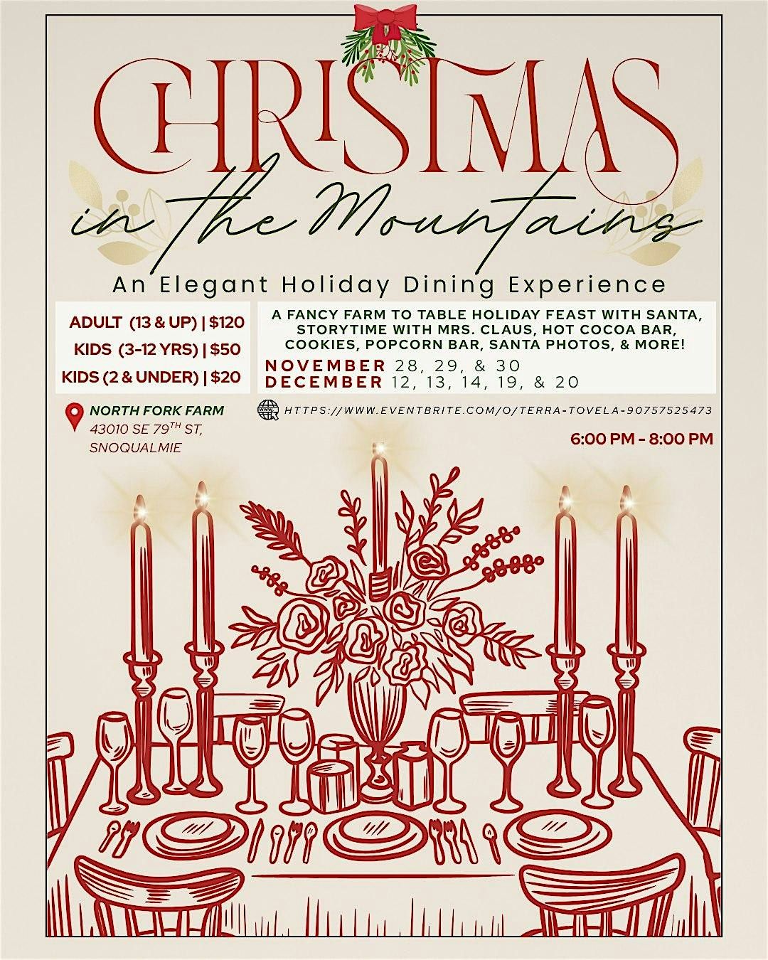 Christmas in the Mountains: An Elegant Holiday Dining Experience