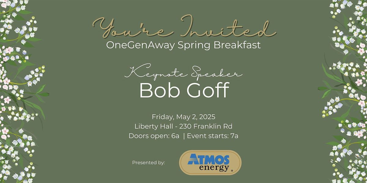 OneGenAway Spring Breakfast Fundraiser