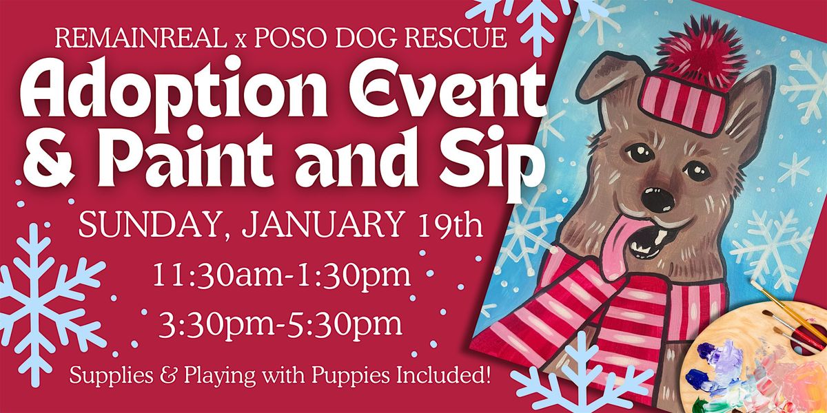 Paint n' Adopt! Paint and Sip Class and Dog Adoption Event