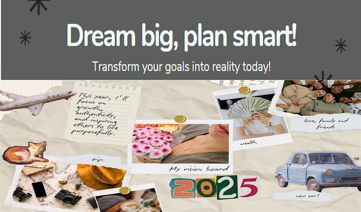 Big Dreams, Plan Smart 2 - Vision Board Social