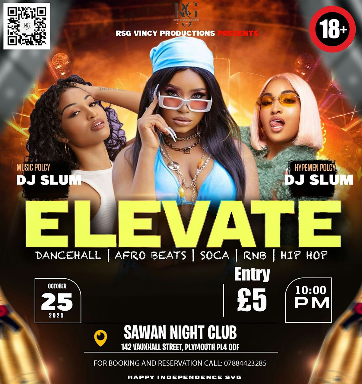RSG VINCY PRODUCTIONS PRESENT "ELEVATE"
